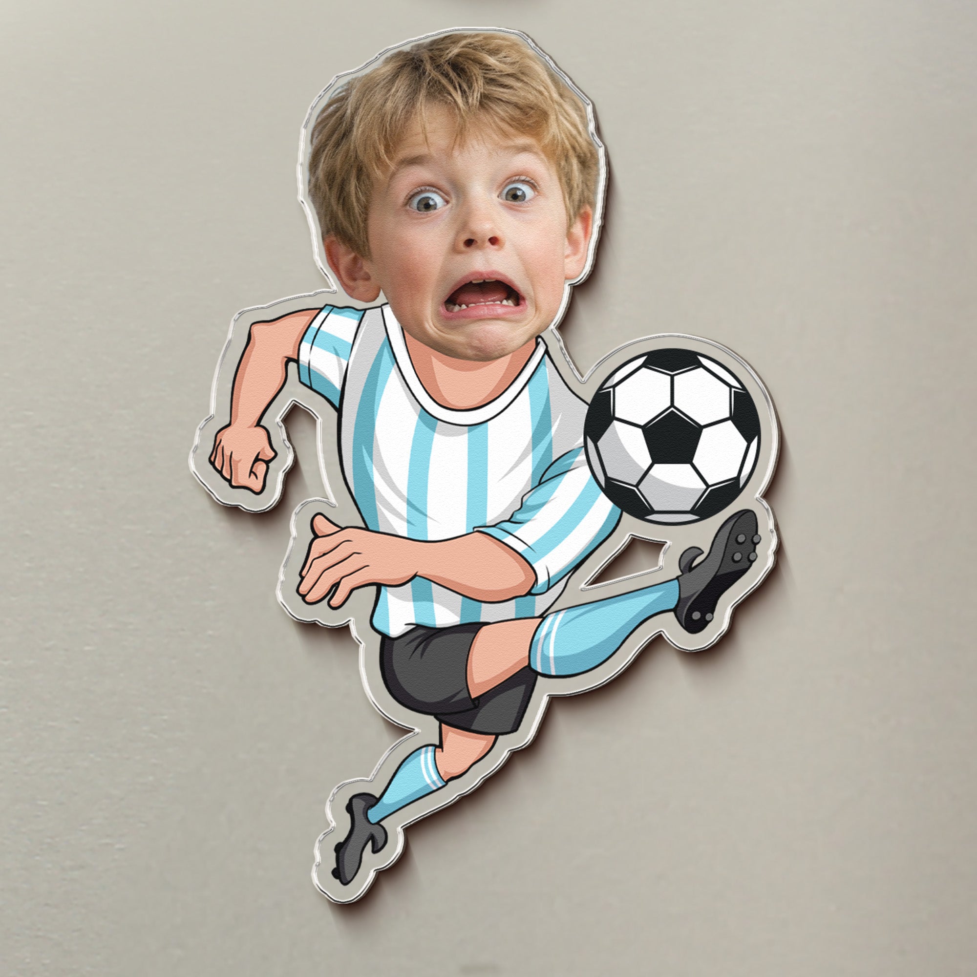 Soccer Players For Son, Grandson, Him, Sport Lovers - Personalized Magnet
