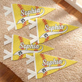 Softball Player Custom Name And Number - Personalized Pennant
