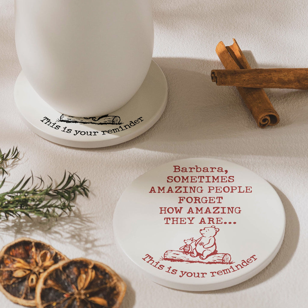 Sometimes Amazing People Forget How Amazing They Are - Personalized Coaster