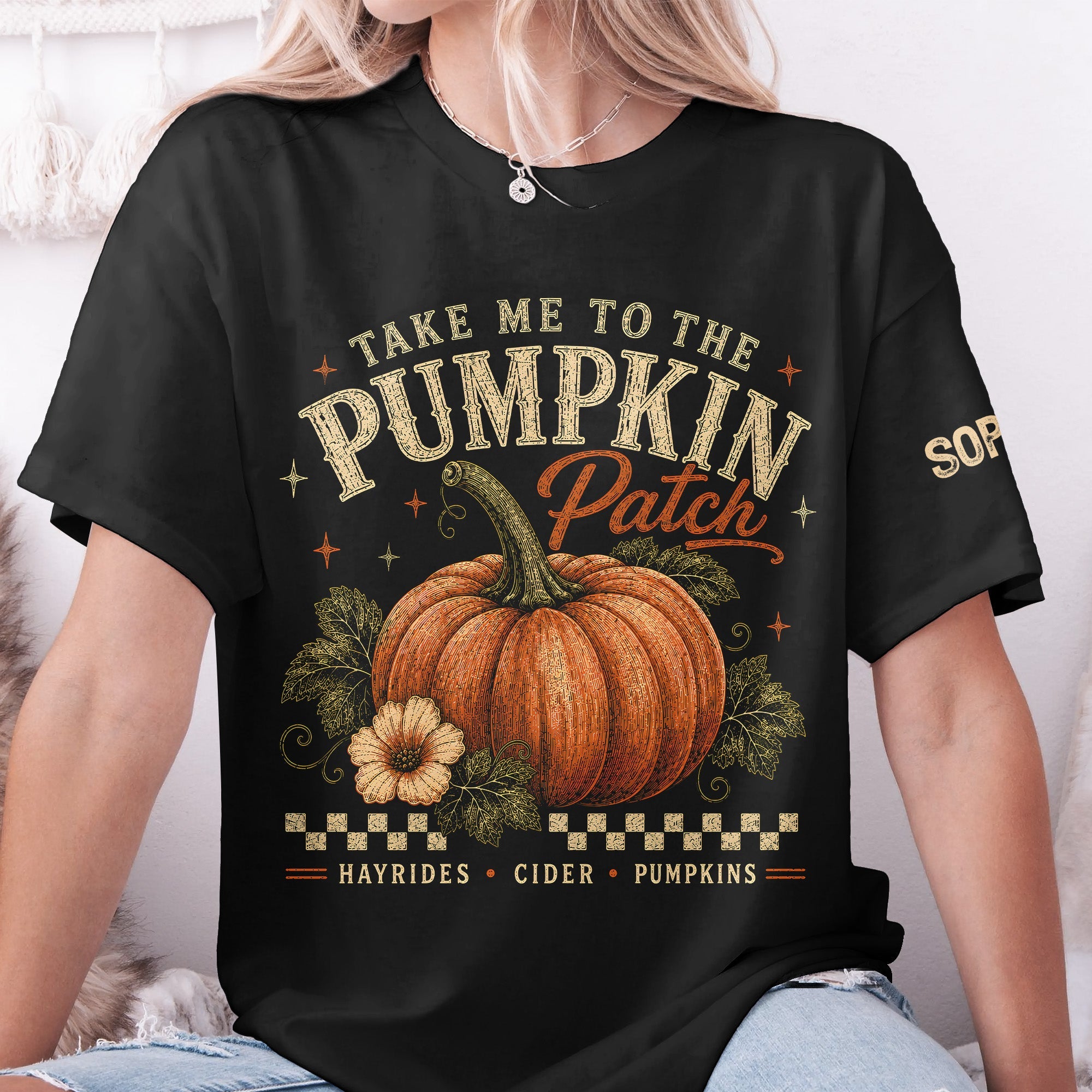 Take Me To The Pumpkin Patch - Personalized Shirt