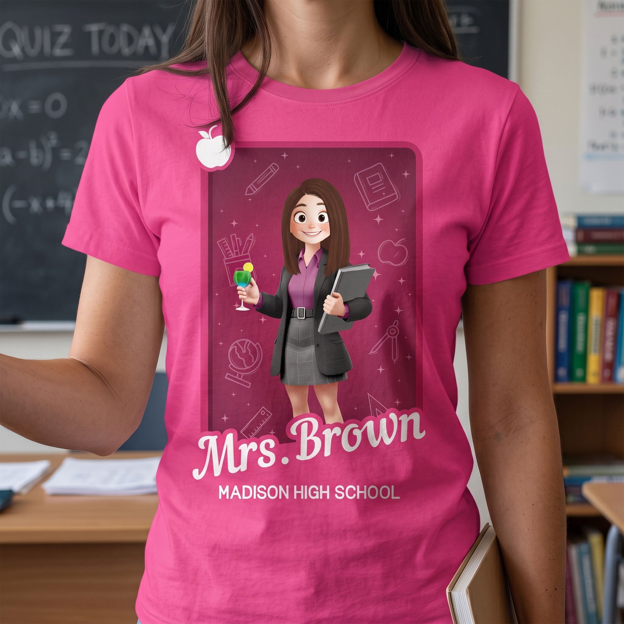 Teacher Cartoon Toy Box - Personalized Shirt