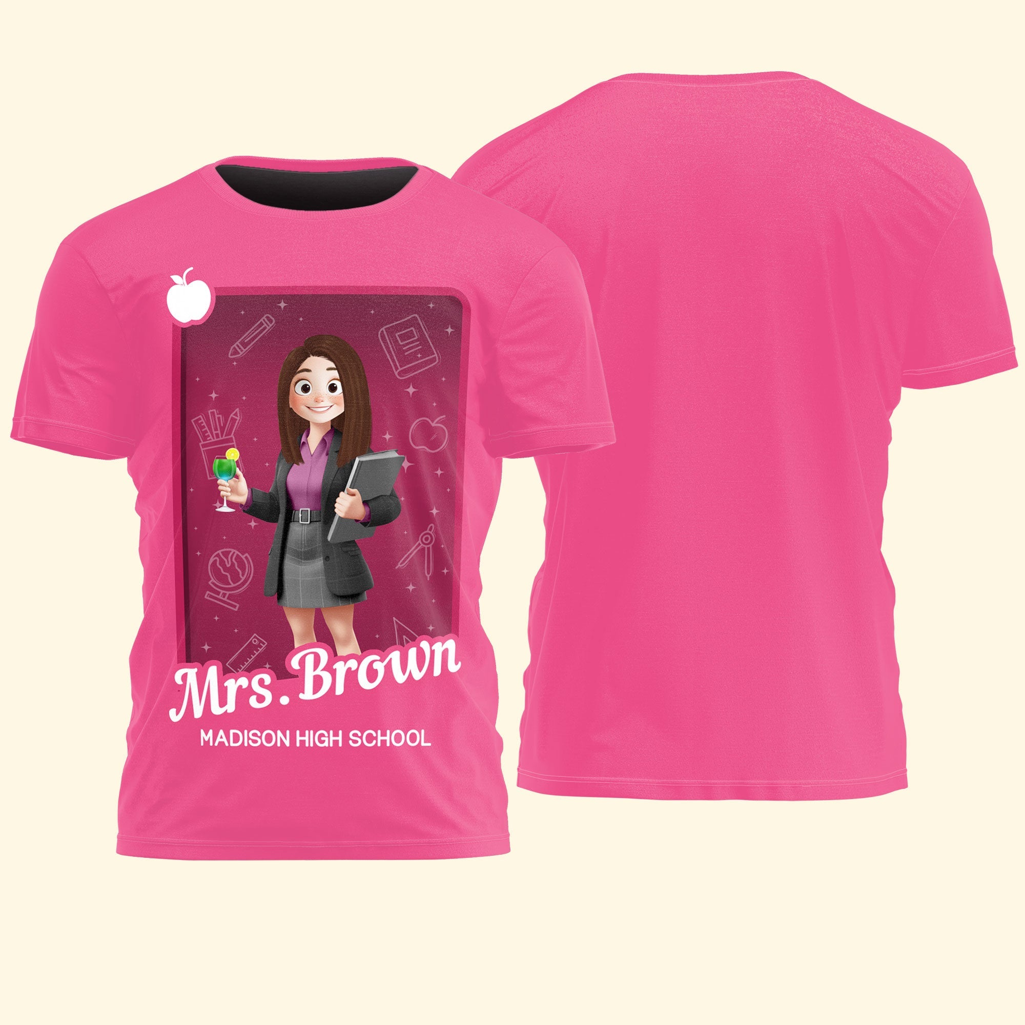 Teacher Cartoon Toy Box - Personalized Shirt