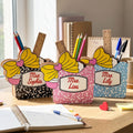 Teacher Composition Notebook - Personalized Pen Holder