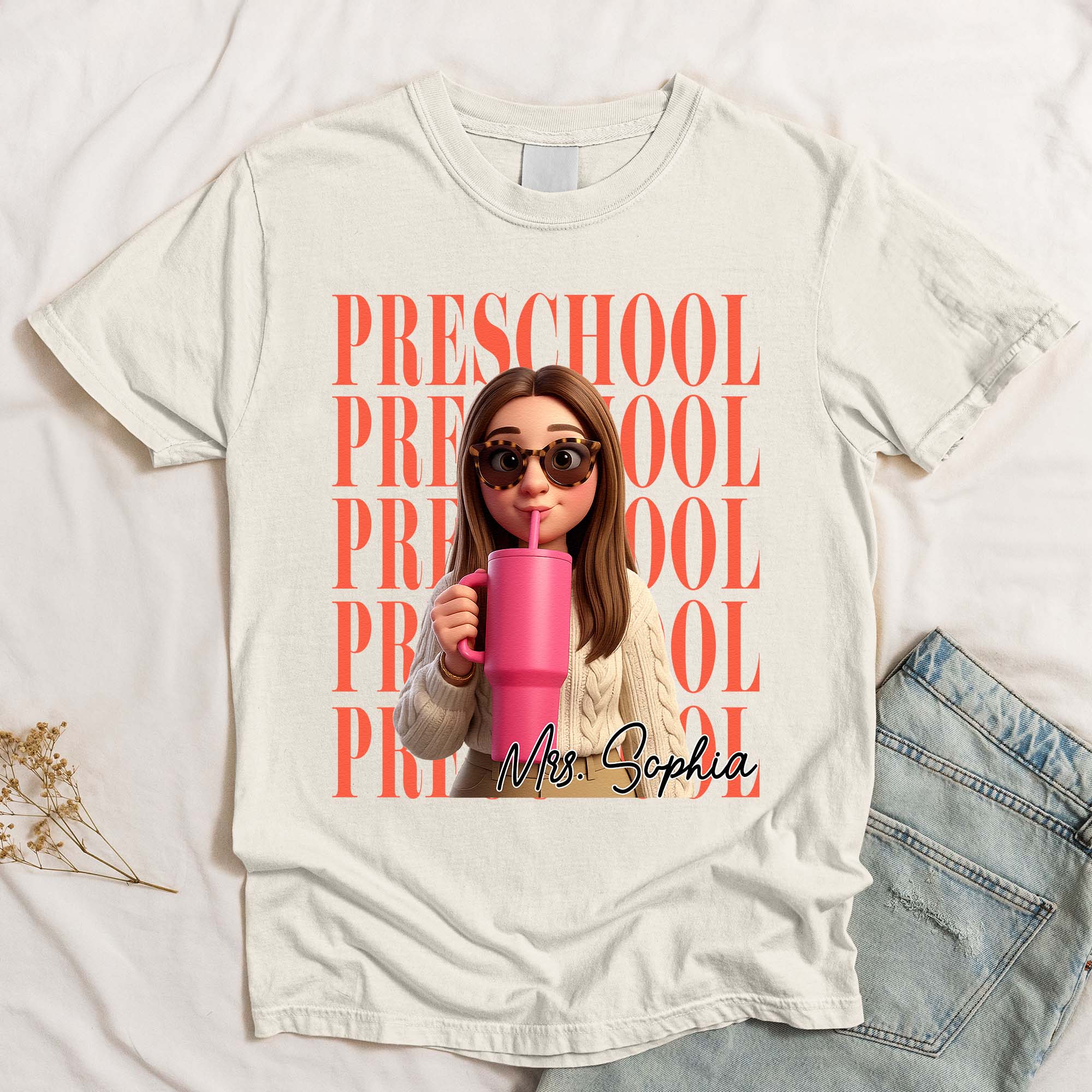 Teacher Custom Cartoon Style - Personalized Shirt