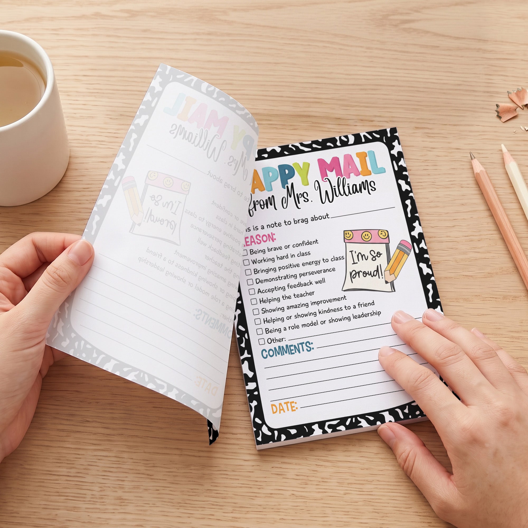 Teacher Happy Mail - Personalized Notepad
