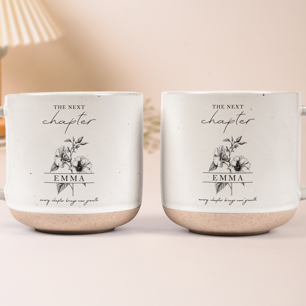 The Next Chapter Custom Name Flower - Personalized Mug