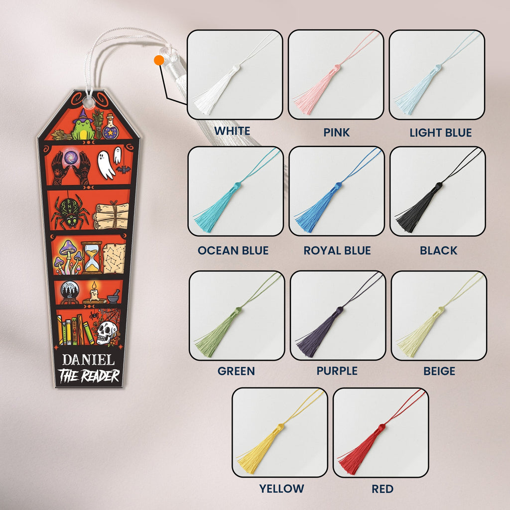 The Reader Book Lovers Halloween Style - Custom Bookmark