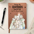 Things My Grandkids Said & Did So I'll Never Forget Watercolor - Personalized Journal