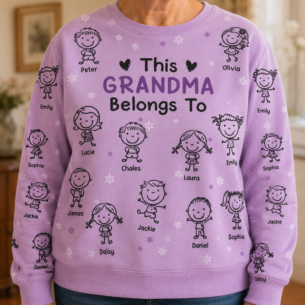 This Grandma Belongs To Doodle Art - Personalized Shirt