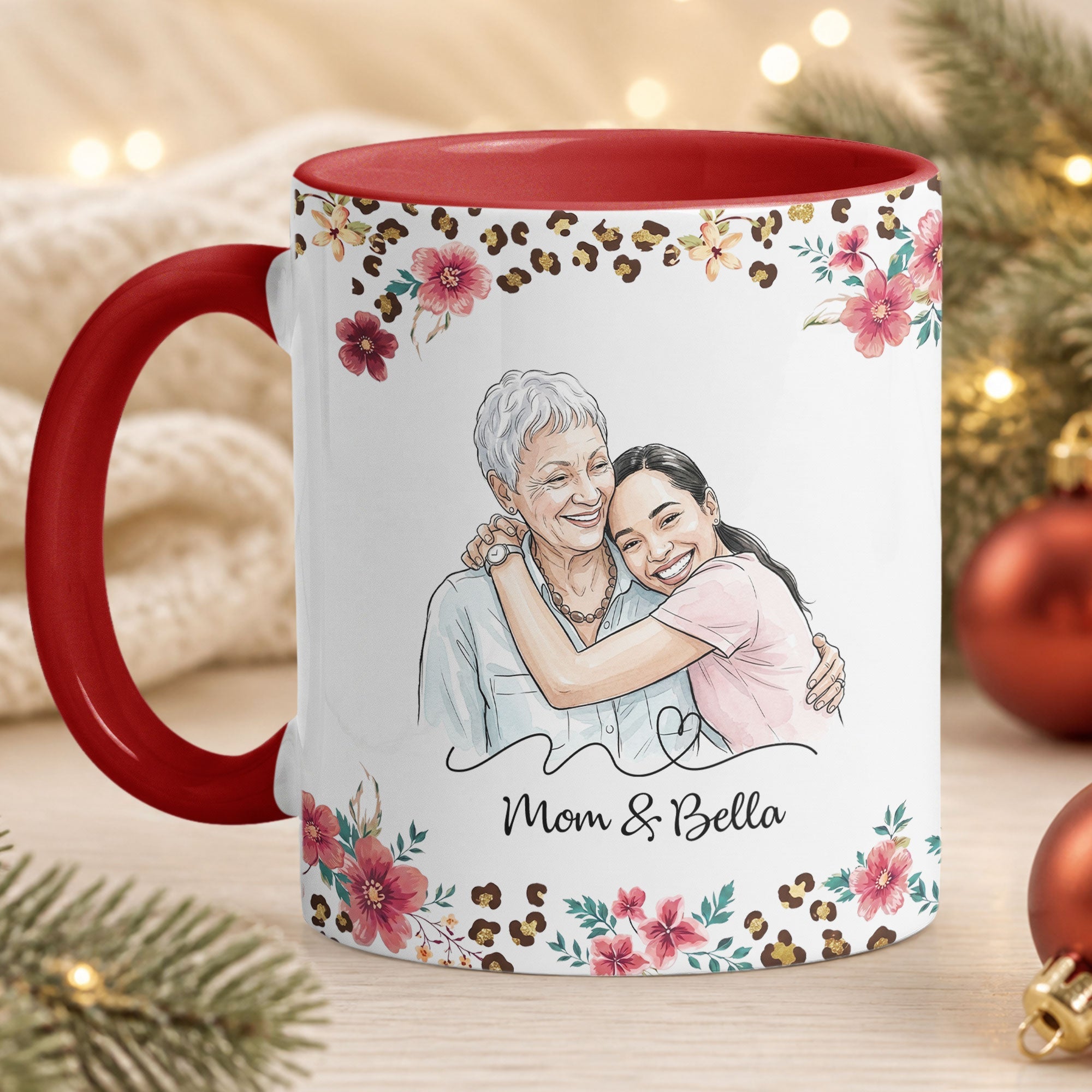To My Badass Daughter This Is Your Reminder Custom Photo Watercolor - Personalized Mug