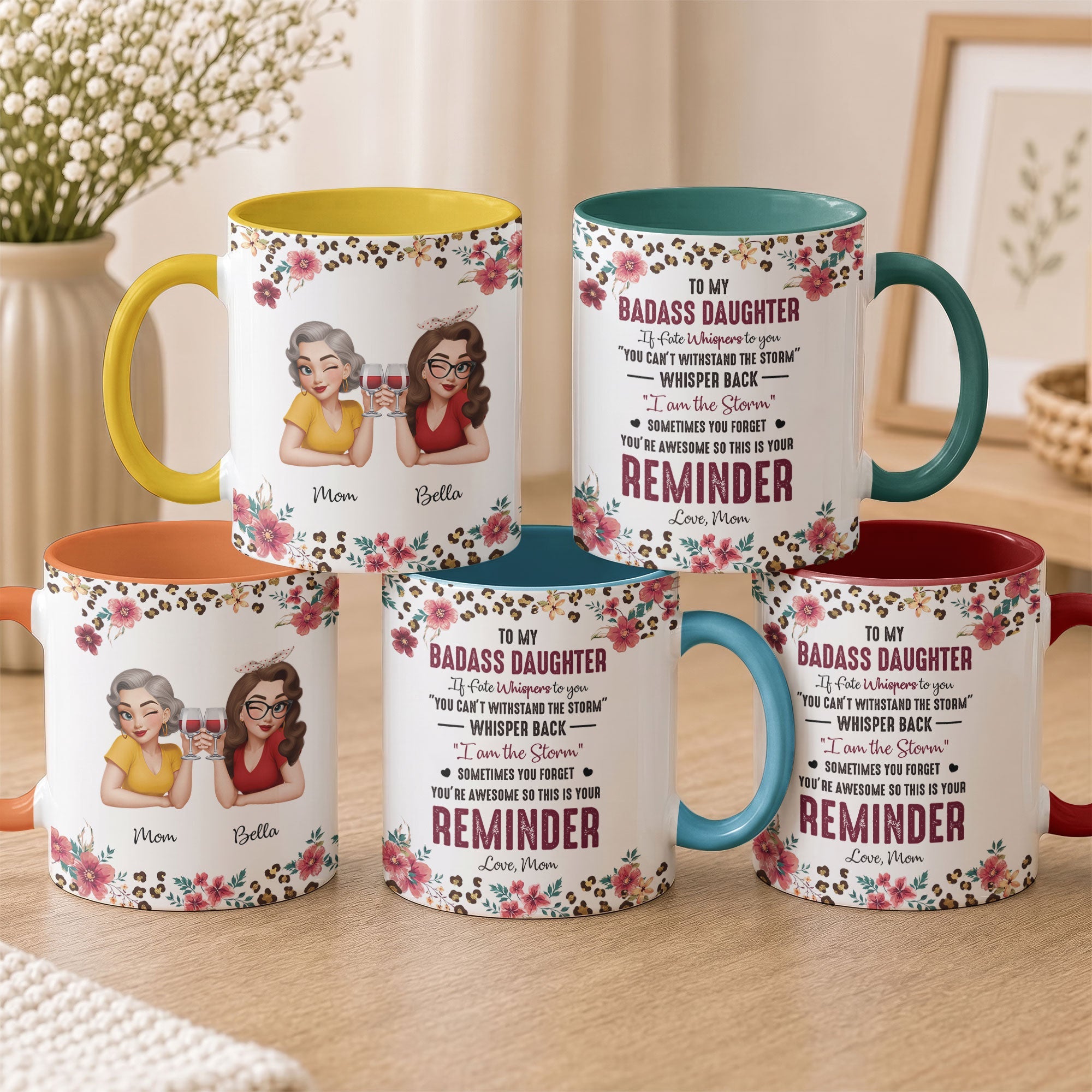 To My Badass Daughter This Is Your Reminder - Personalized Mug