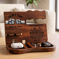 To My Son Stay Strong, Trust Yourself From Dad, Mom - Personalized Desk Organizer