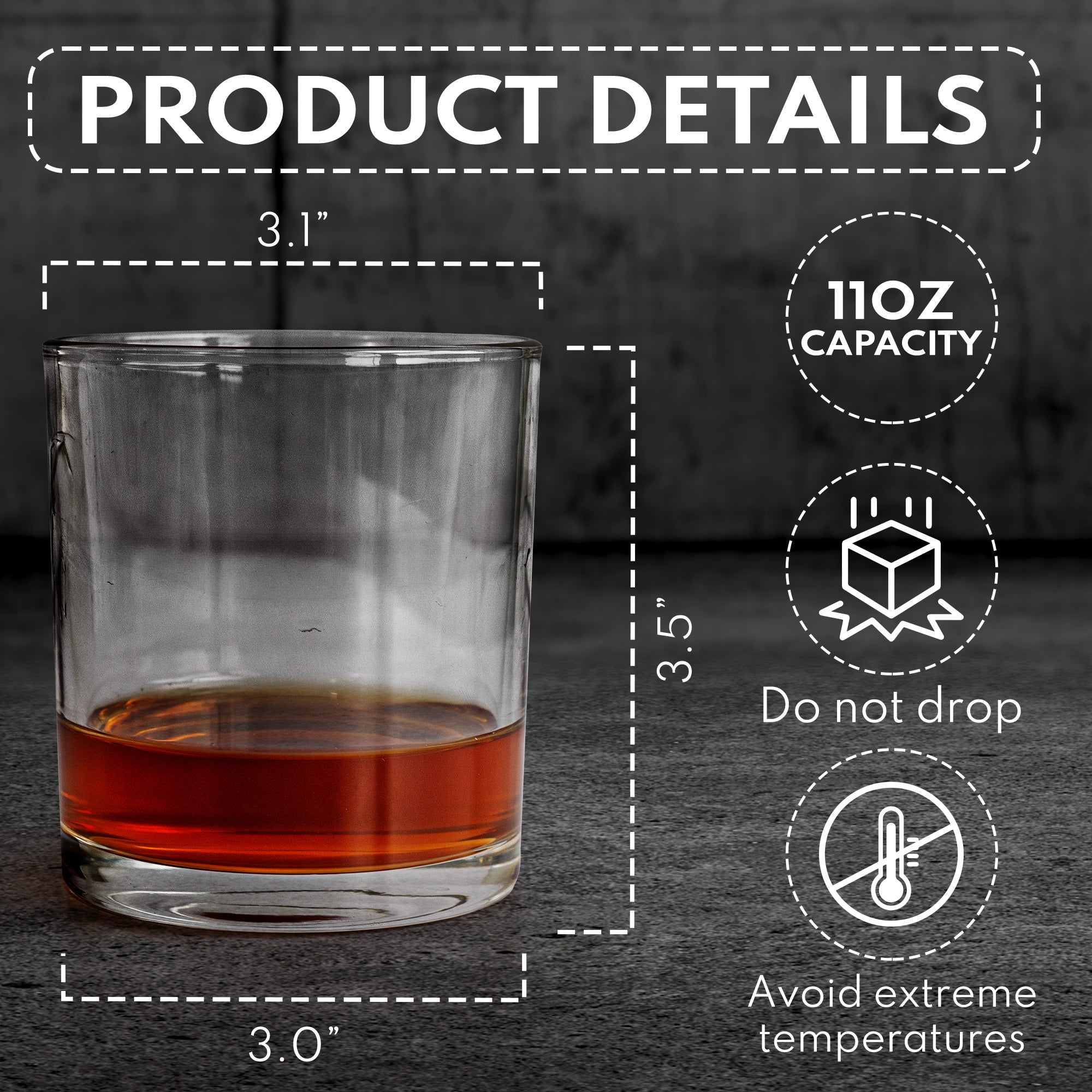 Too Old To Care Club - Funny Gift For Him, Dad, Husband, Boss, Retirement Gifts - Personalized Whiskey Glass