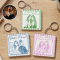 Turn Your Photo Into Art - Friendship Thank You Gift For Besties, Sisters - Personalized Keychain