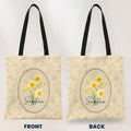 Vintage Custom Birth Flower - Personalized Tote Bag