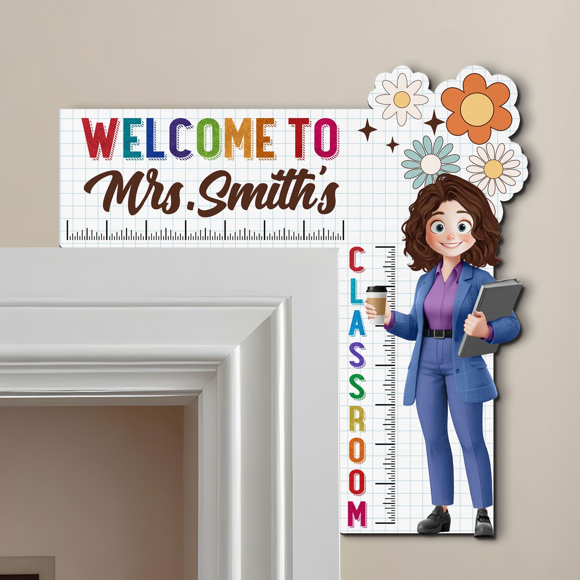 Welcome To My Class Back To School Gifts For Teacher - Personalized Door Corner Decor