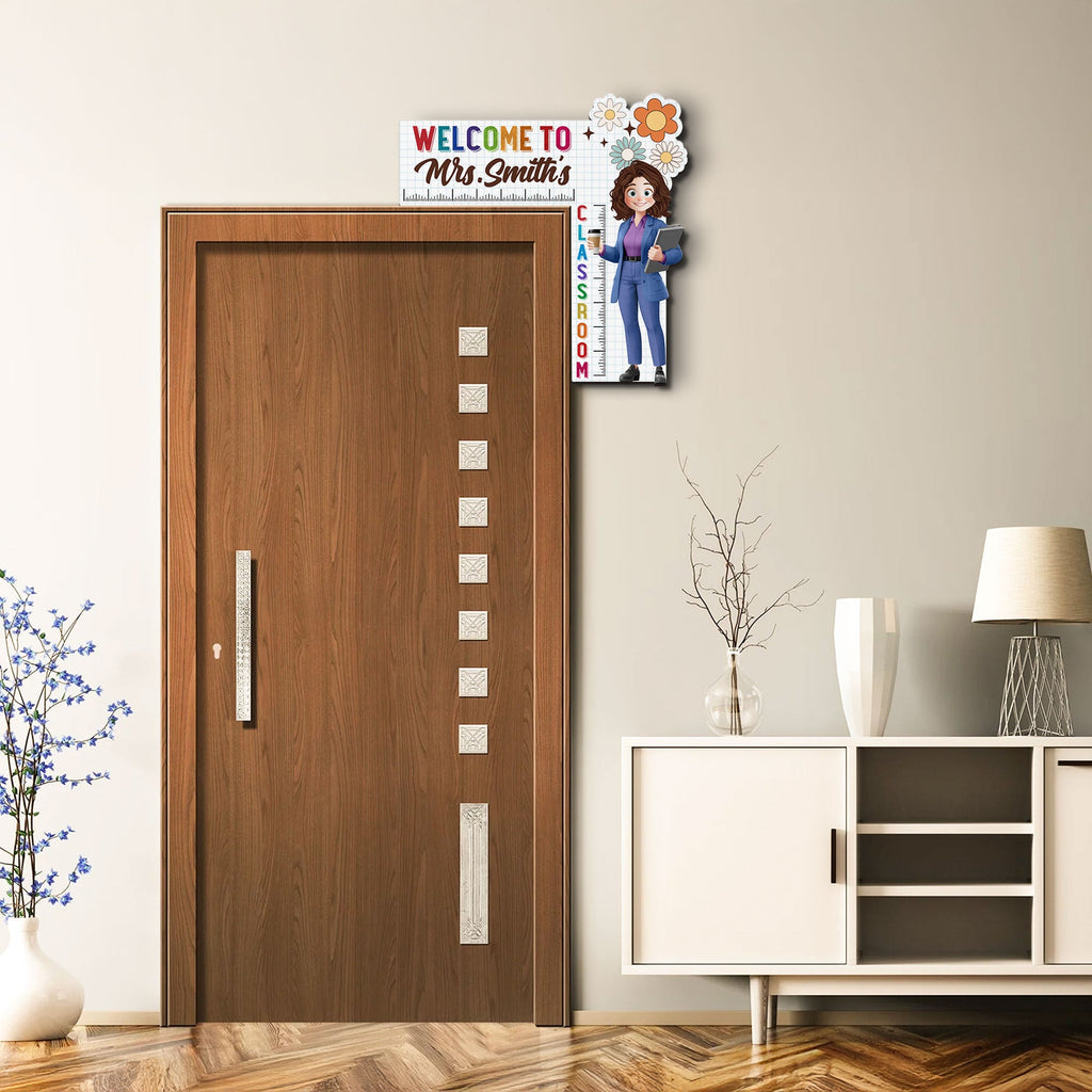 Welcome To My Class Back To School Gifts For Teacher - Personalized Door Corner Decor