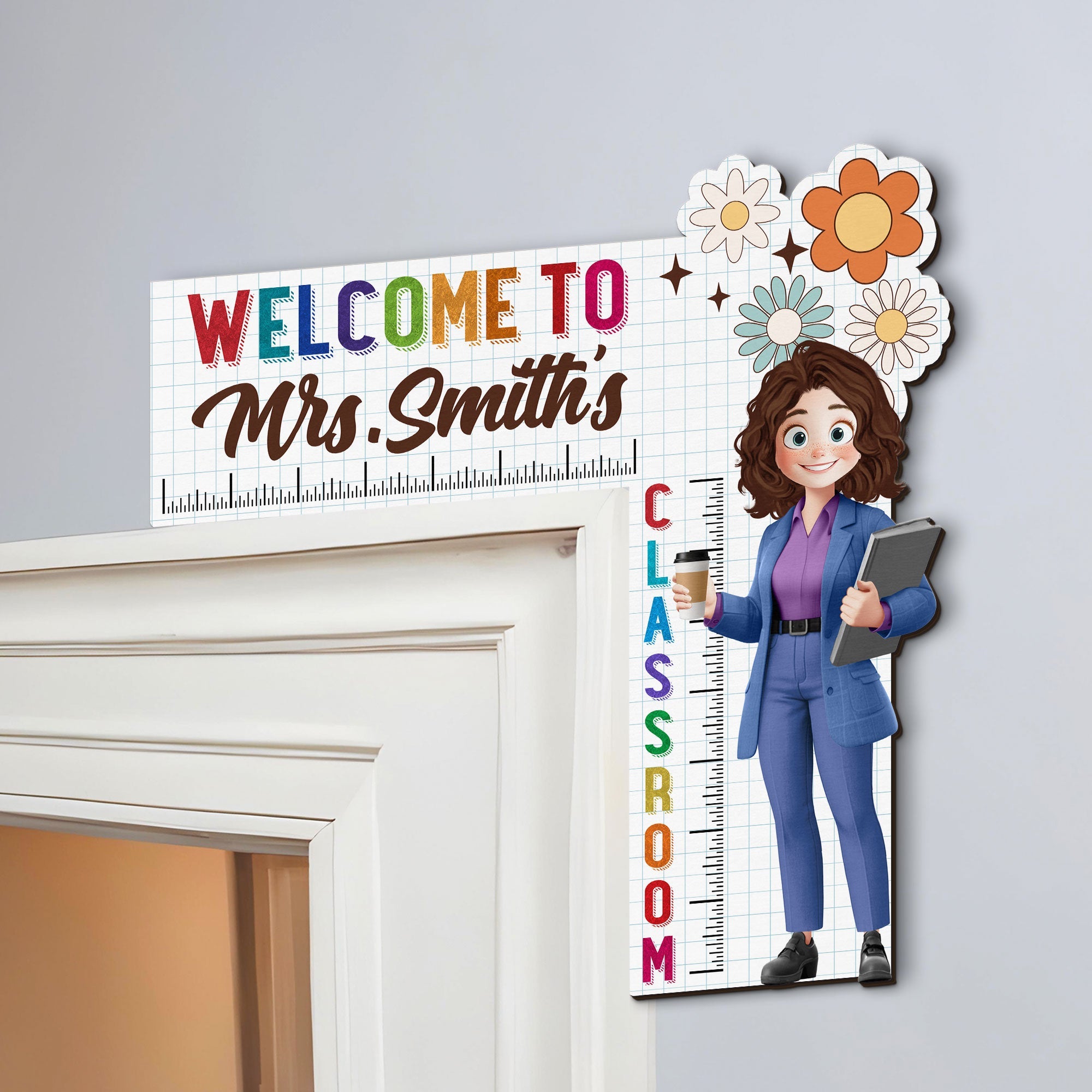 Welcome To My Class Back To School Gifts For Teacher - Personalized Door Corner Decor