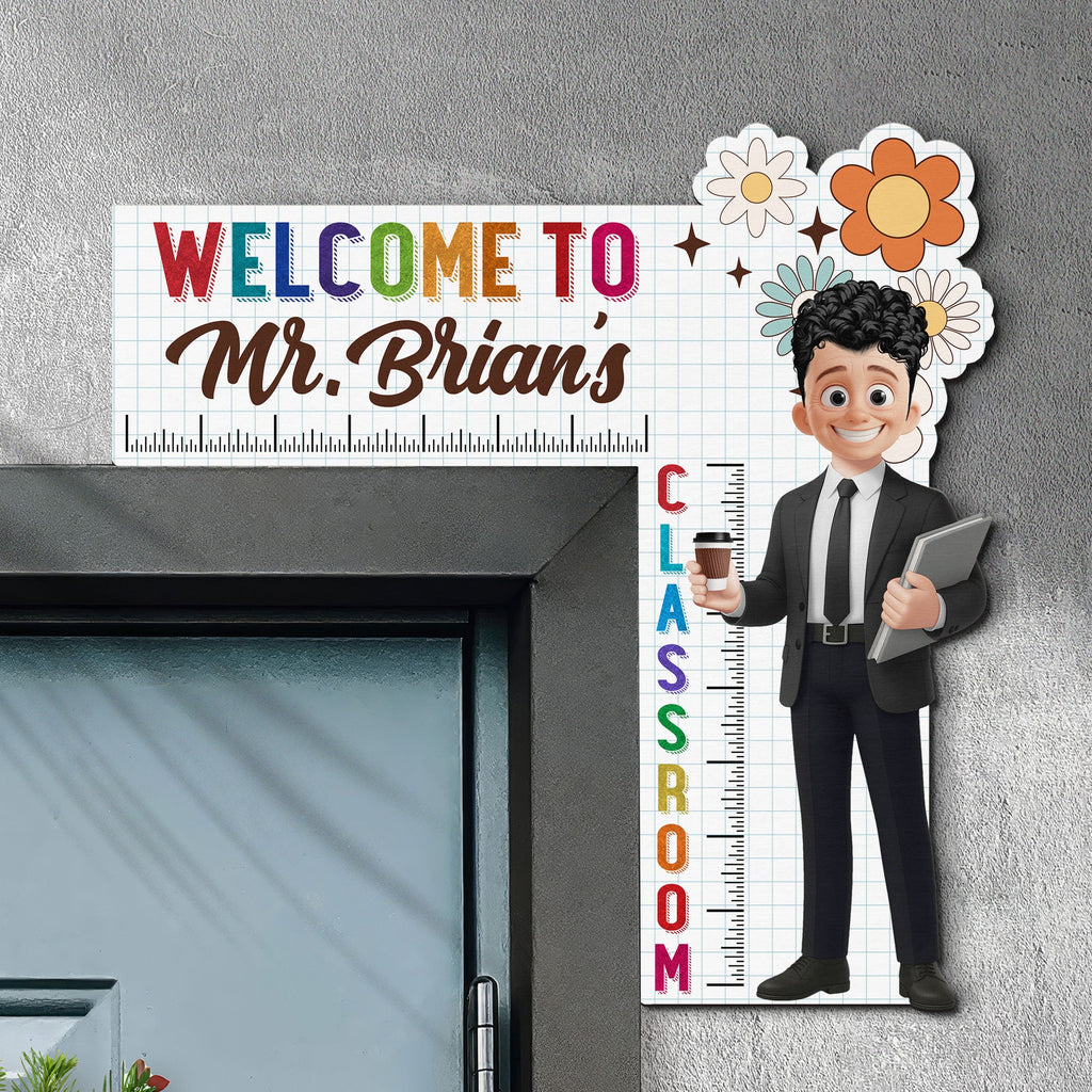 Welcome To My Class Back To School Gifts For Teacher - Personalized Door Corner Decor