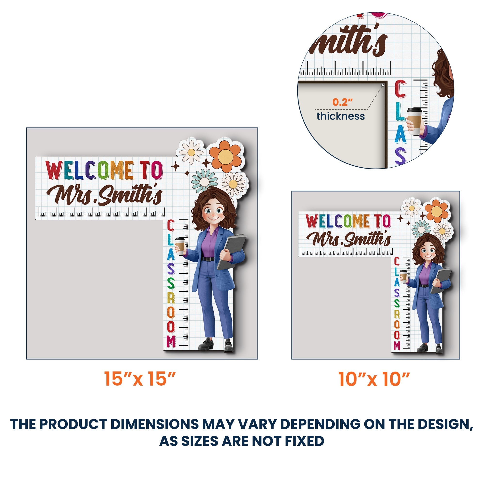 Welcome To My Class Back To School Gifts For Teacher - Personalized Door Corner Decor
