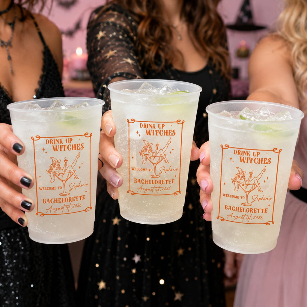 Witches Bachelorette Party - Personalized Cups