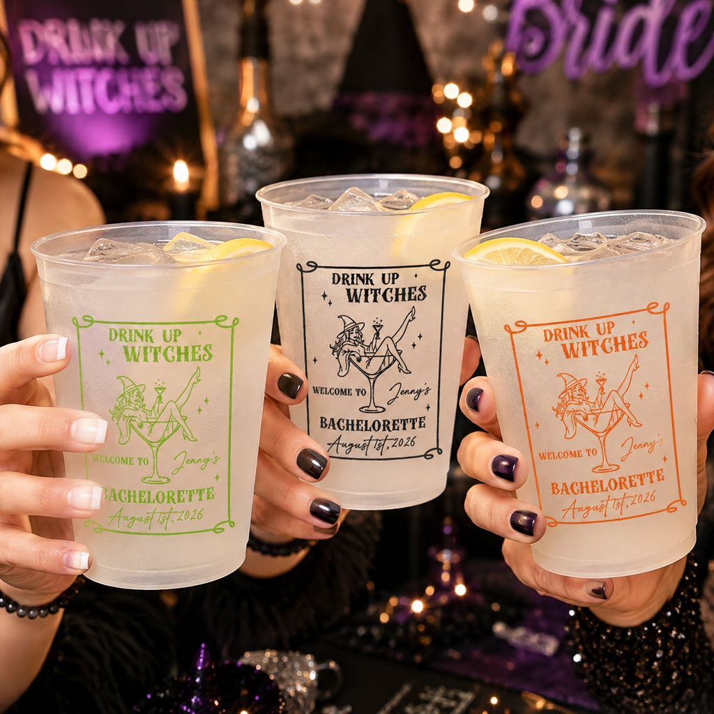 Witches Bachelorette Party - Personalized Cups