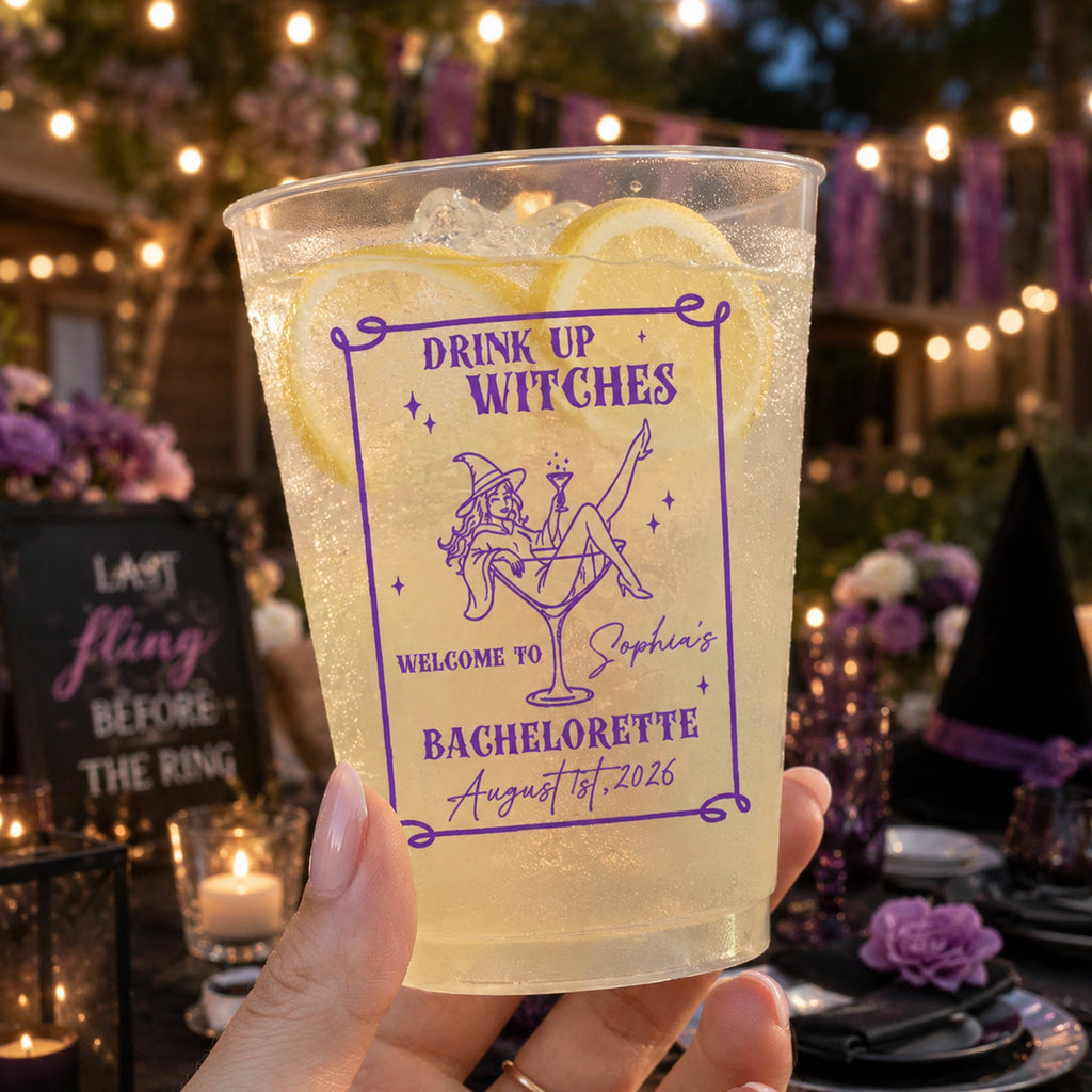 Witches Bachelorette Party - Personalized Cups