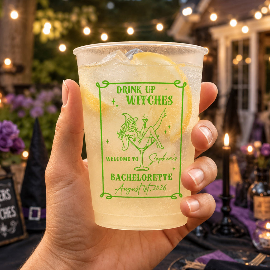 Witches Bachelorette Party - Personalized Cups