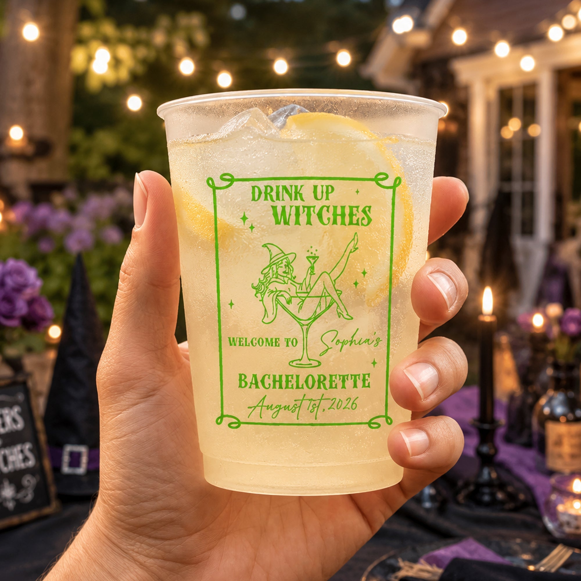 Witches Bachelorette Party - Personalized Cups