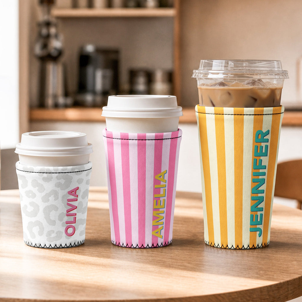 Word Name Shadow Self Gift, Gift For Her - Personalized Iced Coffee Sleeve
