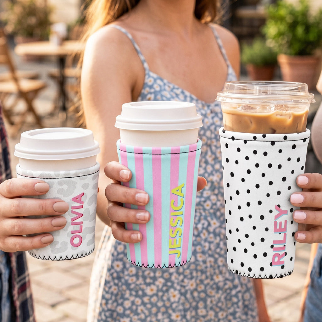 Word Name Shadow Self Gift, Gift For Her - Personalized Iced Coffee Sleeve