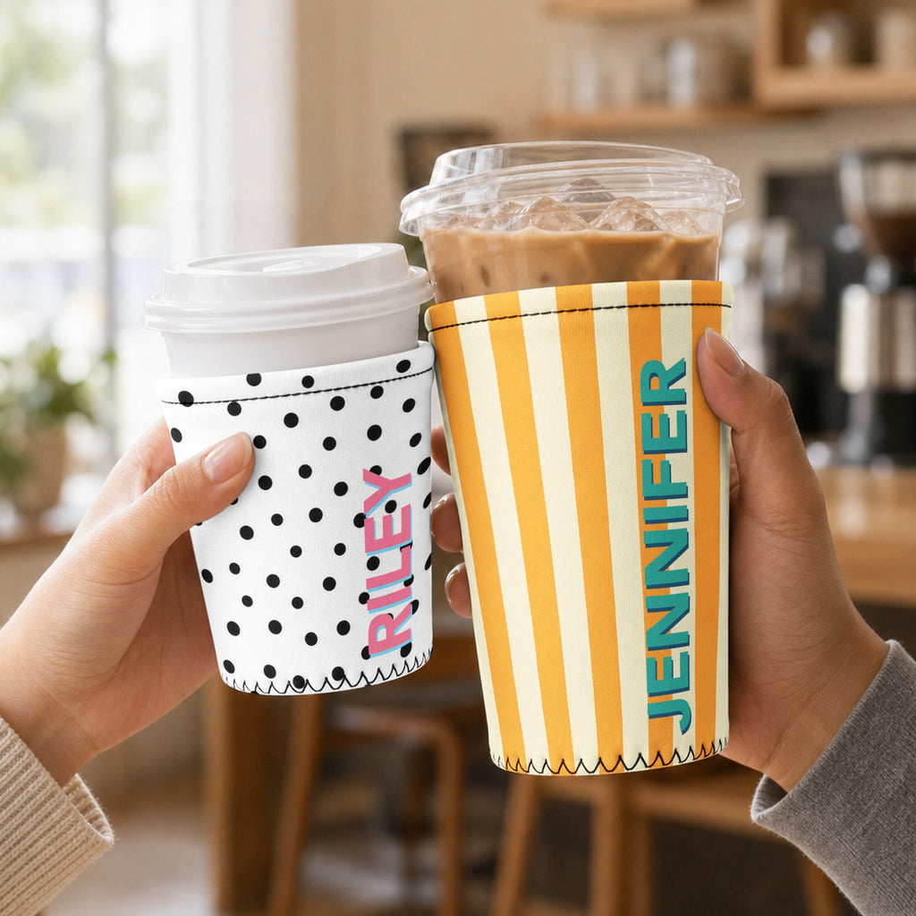 Word Name Shadow Self Gift, Gift For Her - Personalized Iced Coffee Sleeve