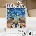 You Me And The Dogs Anniversary Gift For Him Her - Personalized Building Blocks