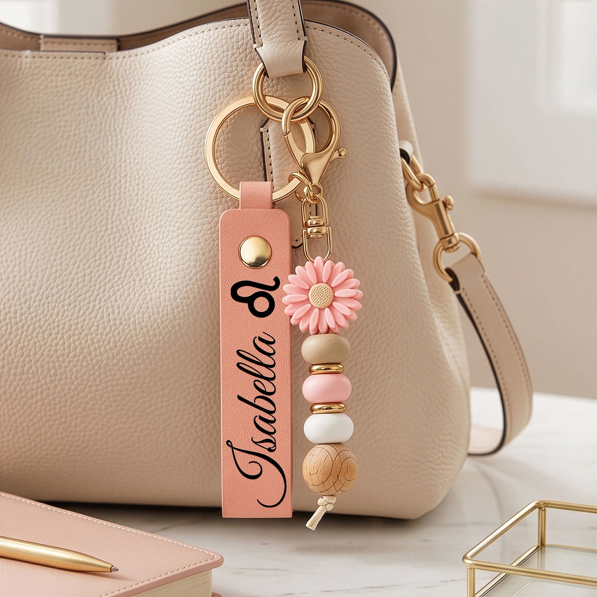 Zodiac Signs With Name Gifts For Her, BFF, Sisters, Coworkers - Personalized Keychain