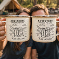 Adventure Partners For Life Camping Mug For Couples - Personalized Mugs