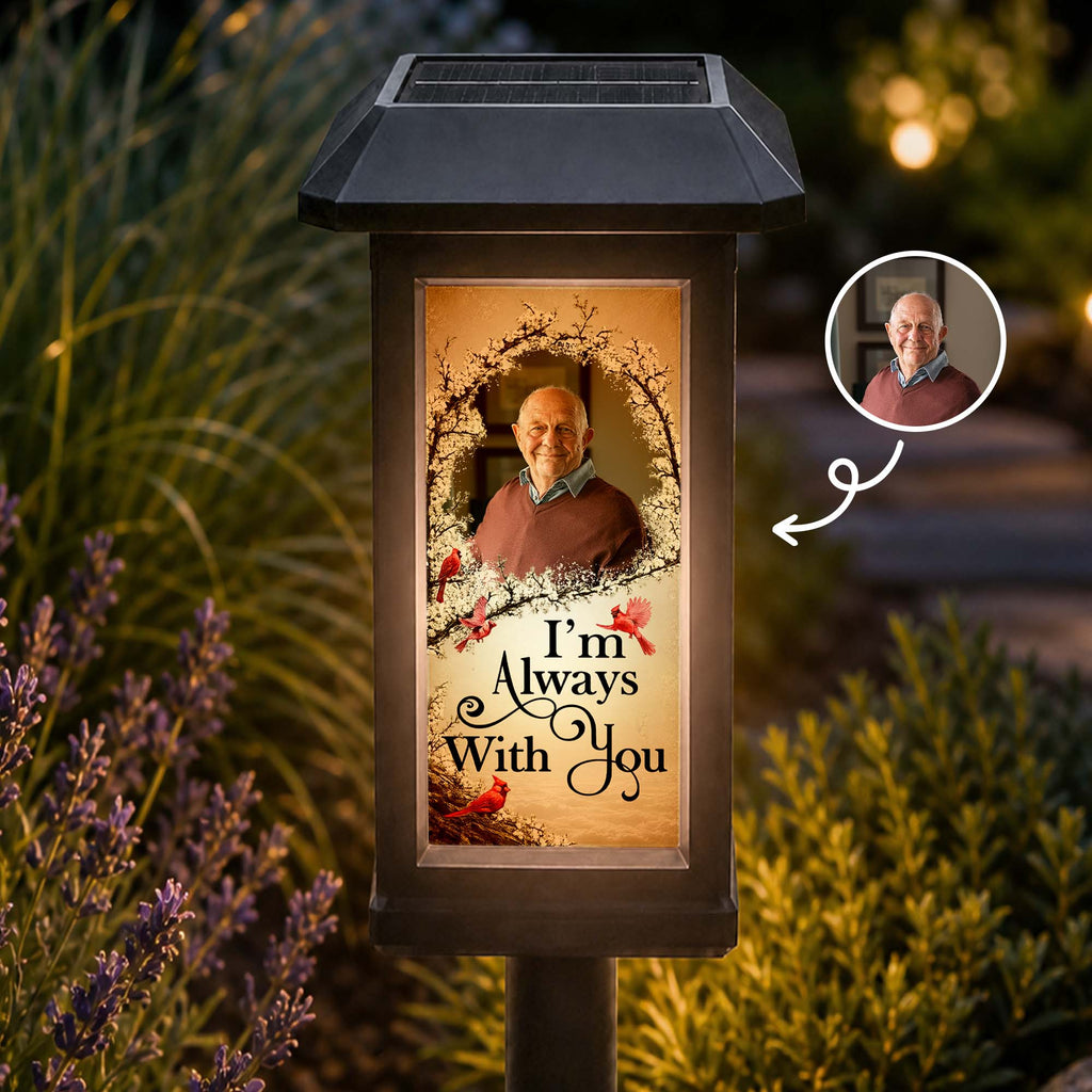 Always With You Memorial Gifts For Family - Personalized Solar Garden Light