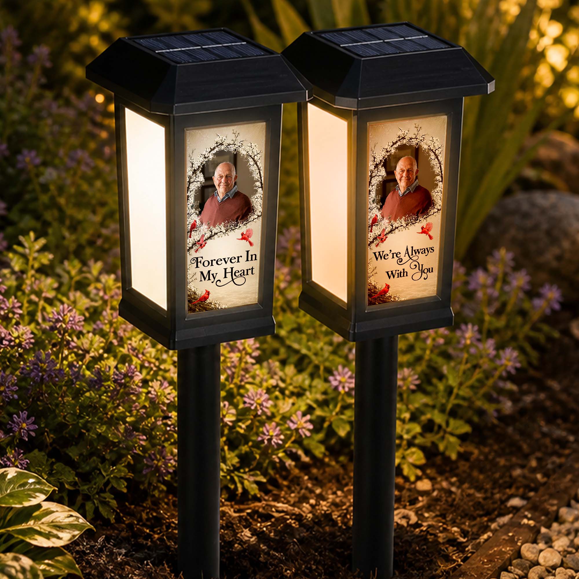 Always With You Memorial Gifts For Family - Personalized Solar Garden Light