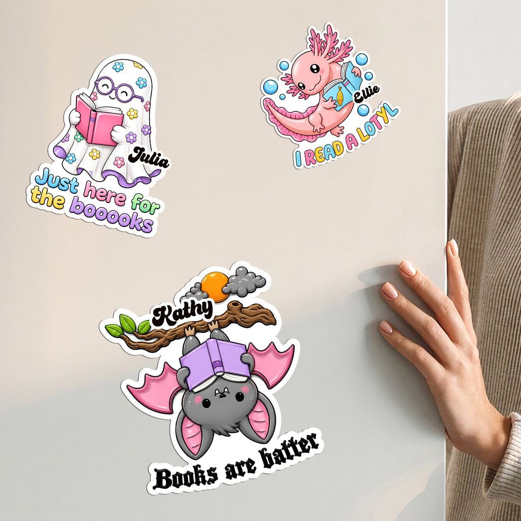 Animal Bookish Puns Gift For Book Lover - Personalized Magnet