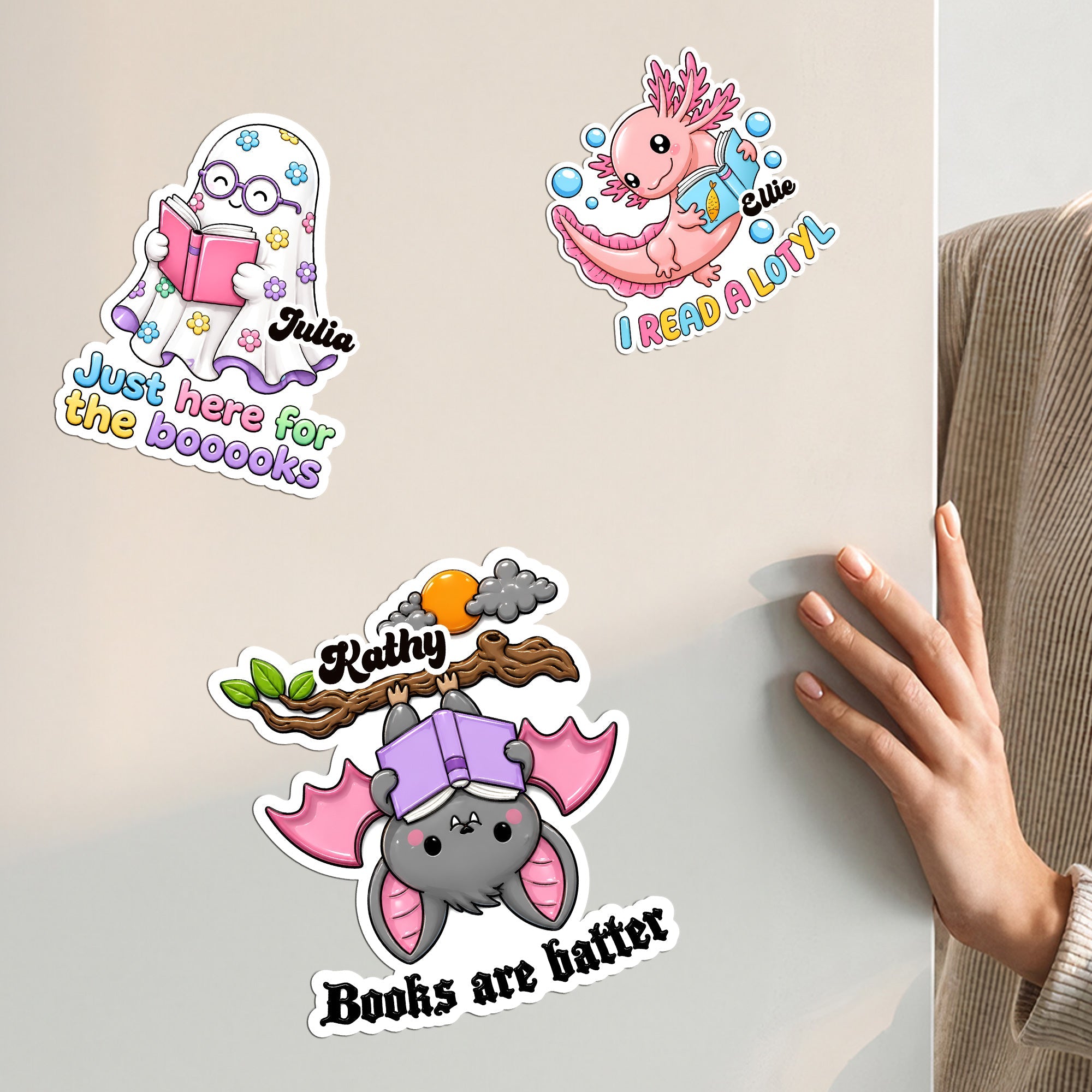 Animal Bookish Puns Gift For Book Lover - Personalized Magnet