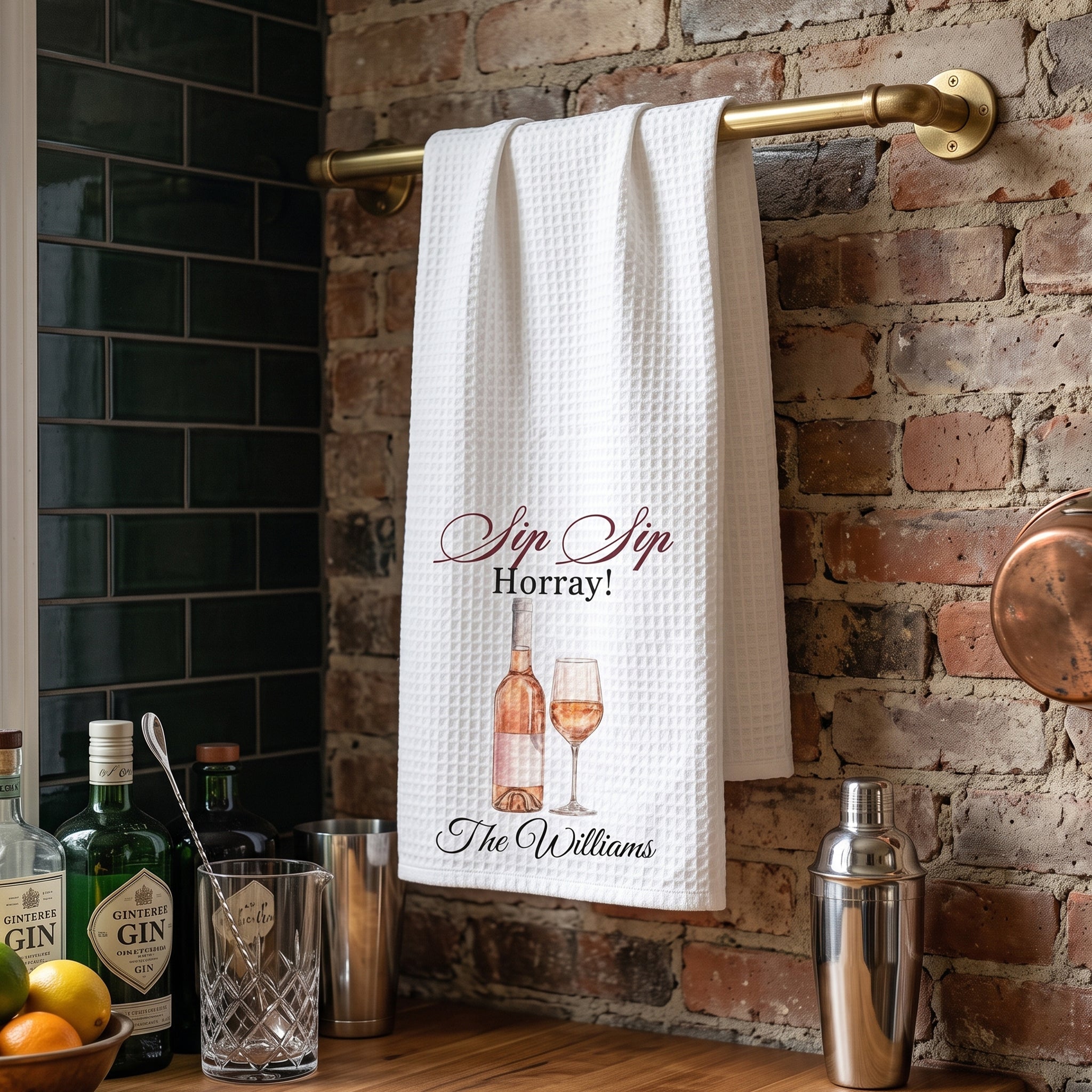 Corks Are For Quitters Gift For Wine Lover, Wine Girl - Personalized Kitchen Towel