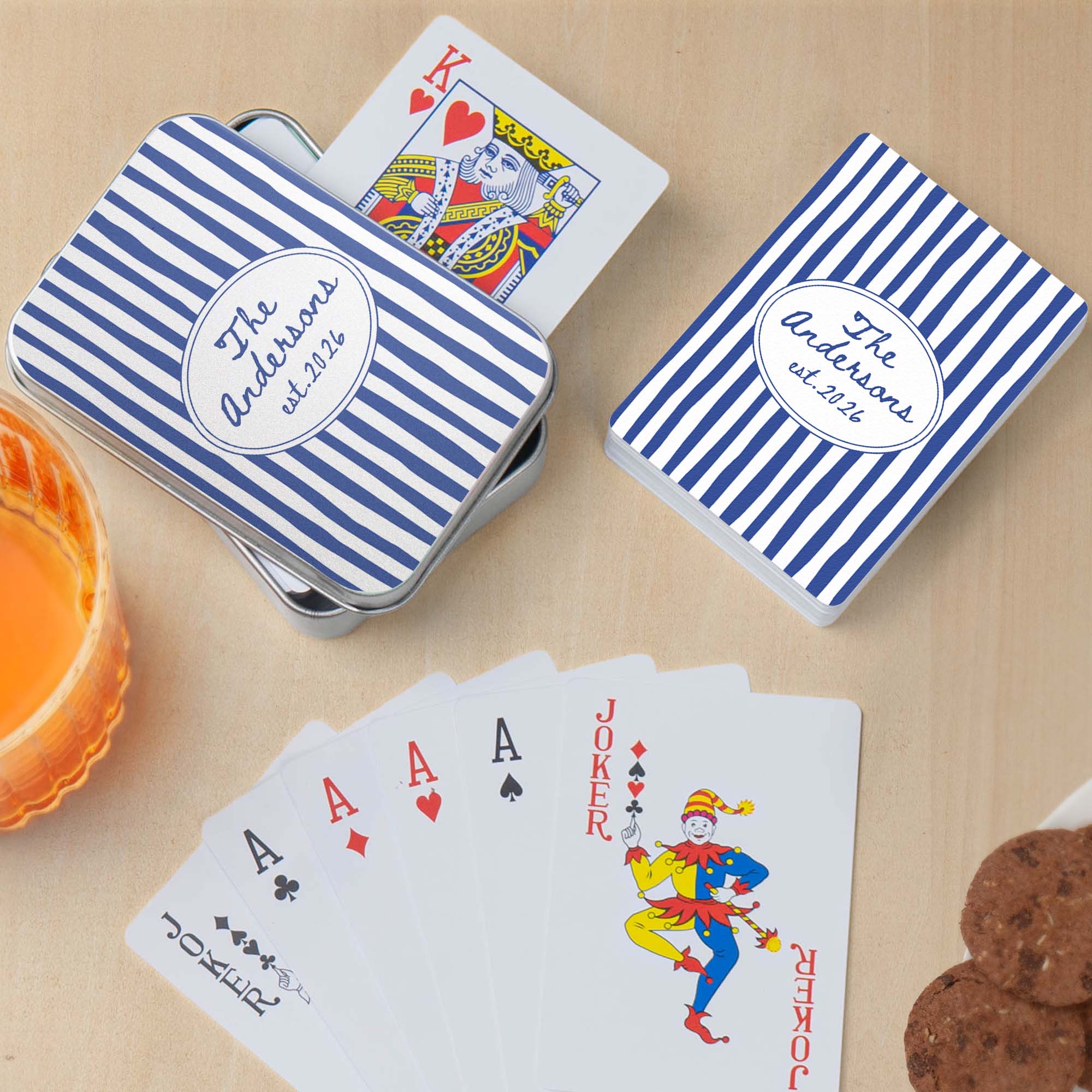 Custom Family Name, Family Board Games, Wedding Favor Decks, Wedding Gift For Couple - Personalized Playing Cards