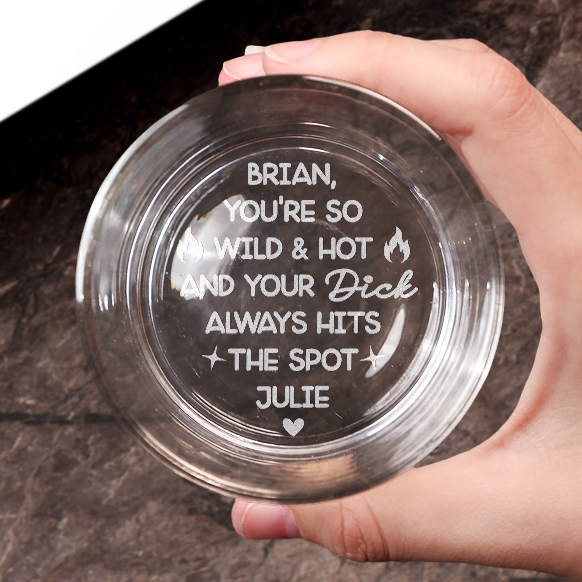 Custom Funny Message For Him, Husband - You Are Wild - Personalized Whiskey Glass