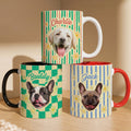 Custom Pet Photo - Vintage Bag For Dog Mom, Cat Mom - Personalized Mug