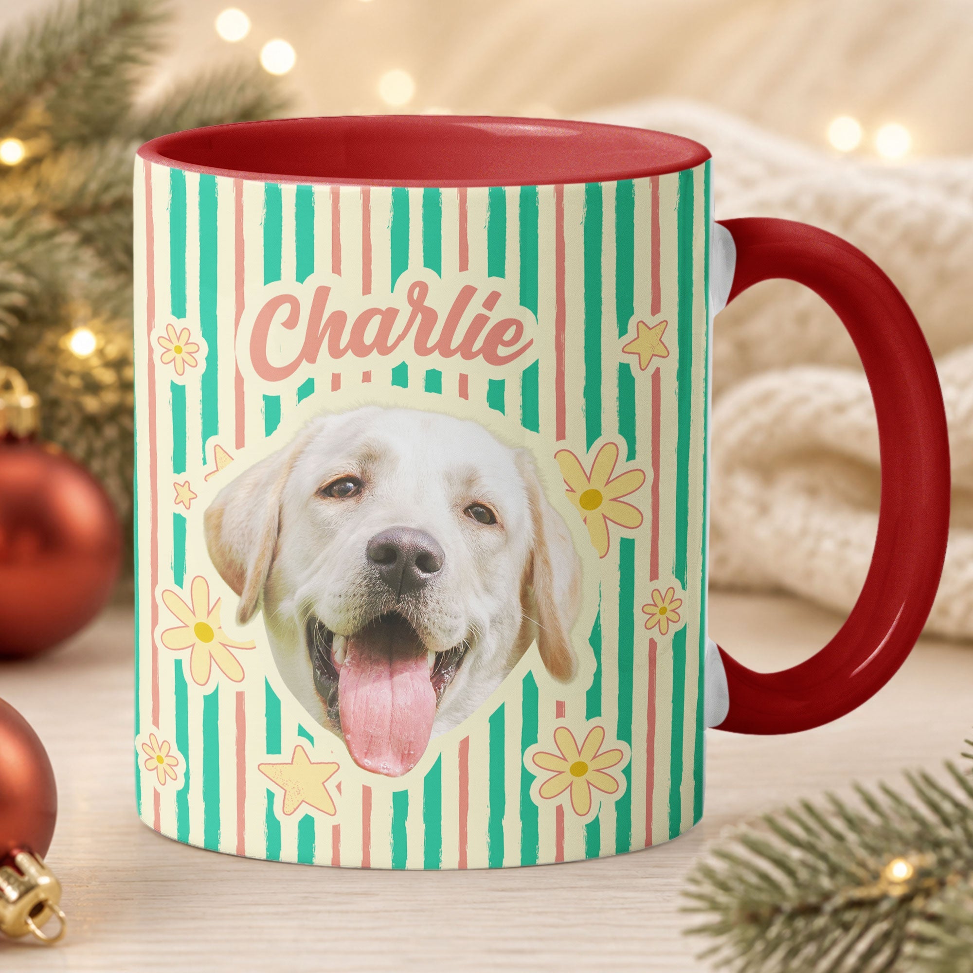 Custom Pet Photo - Vintage Bag For Dog Mom, Cat Mom - Personalized Mug