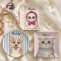 Custom Pet Portrait Cartoon Style Art - Personalized Jewelry Dish