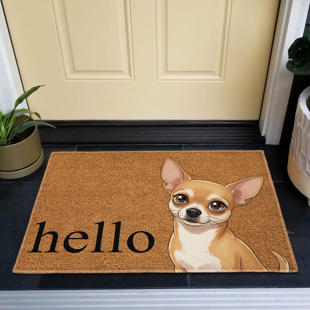 Custom Pet Portrait Cartoon Style - Personalized Doormat