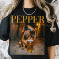 Custom Pet Portrait Funny Meme Gift For Pet Lovers Vintage Graphic Tee - Personalized Shirt