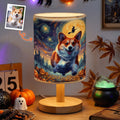 Custom Pet Portrait Halloween Van Gogh Art - Personalized Night Light