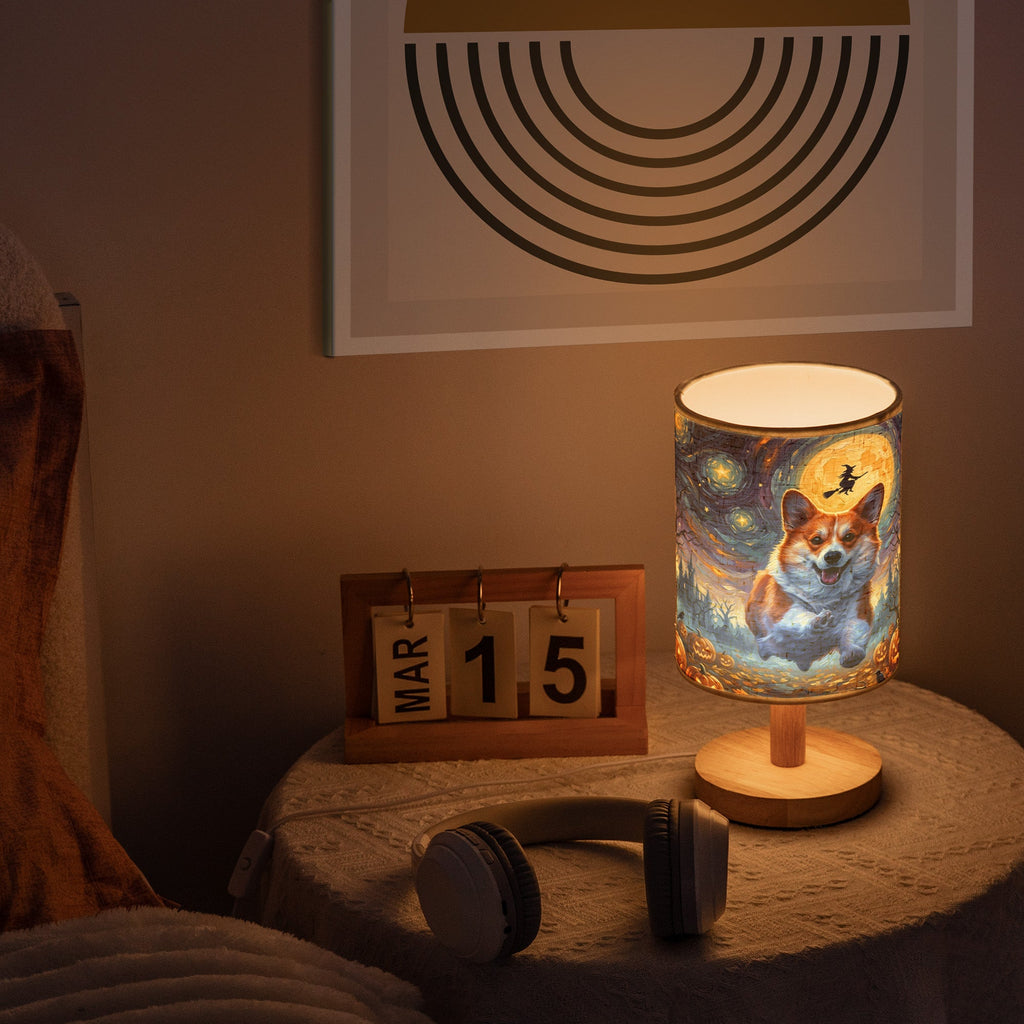 Custom Pet Portrait Halloween Van Gogh Art - Personalized Night Light