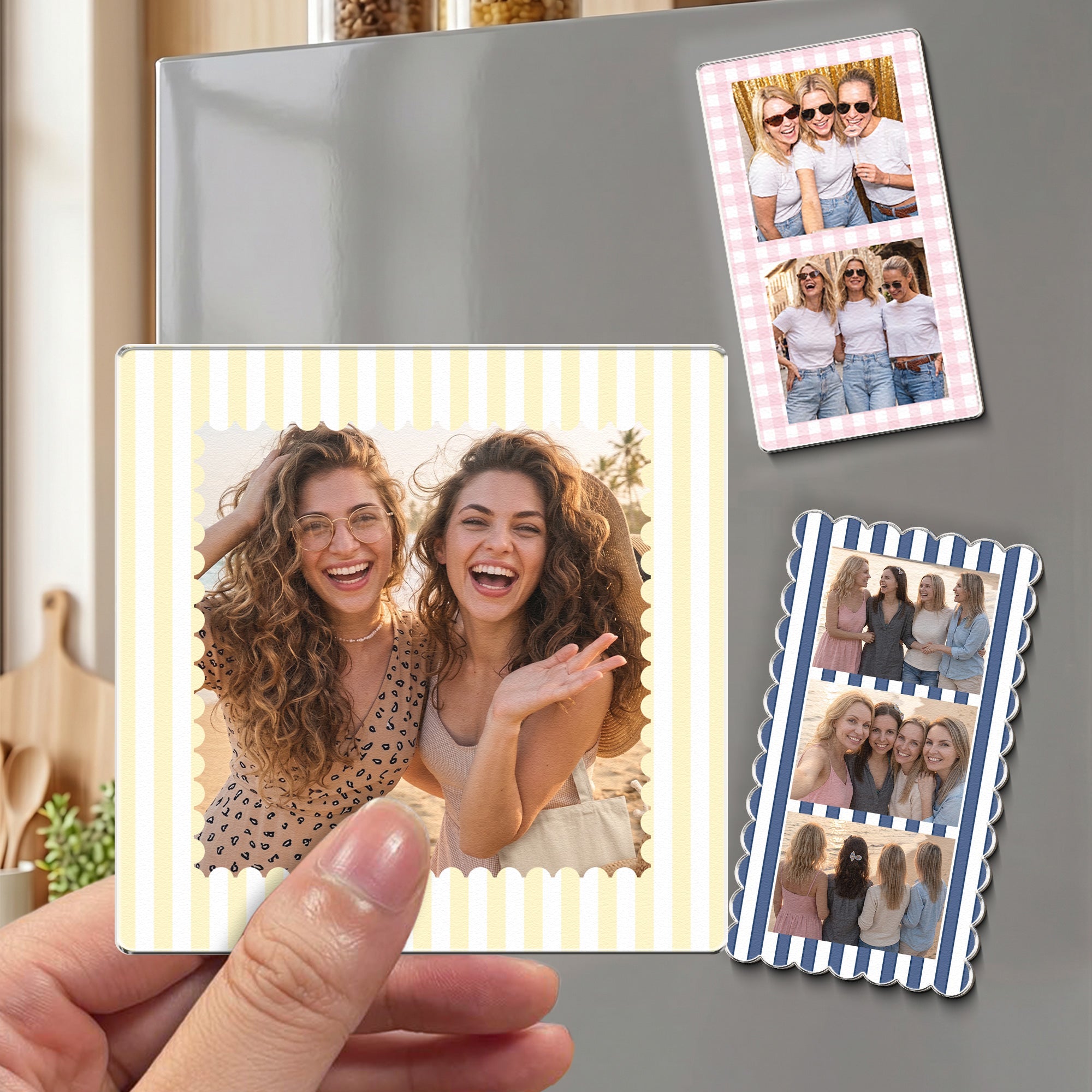 Custom Photo Friendship Gifts Thank You Gifts For BFF, Soul Sisters - Personalized Magnet